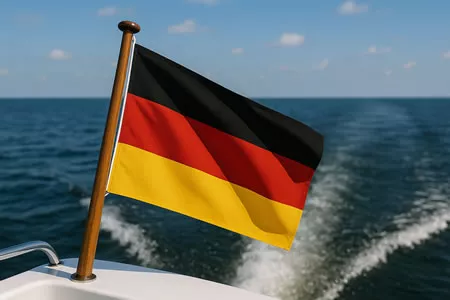 Yacht Flagge Deutschland