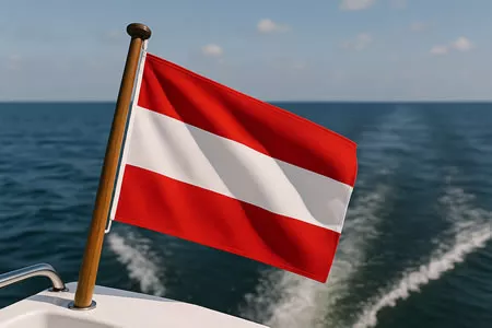 Yacht Flagge Österreich